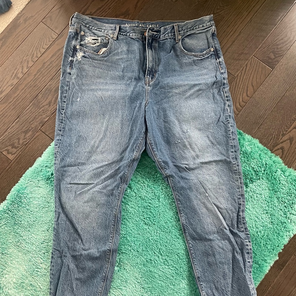 American Eagle Blue Jeans 18 LONG 90s BOYFRIEND JEANS